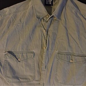 GAP Men's Green Shirt long sleeve